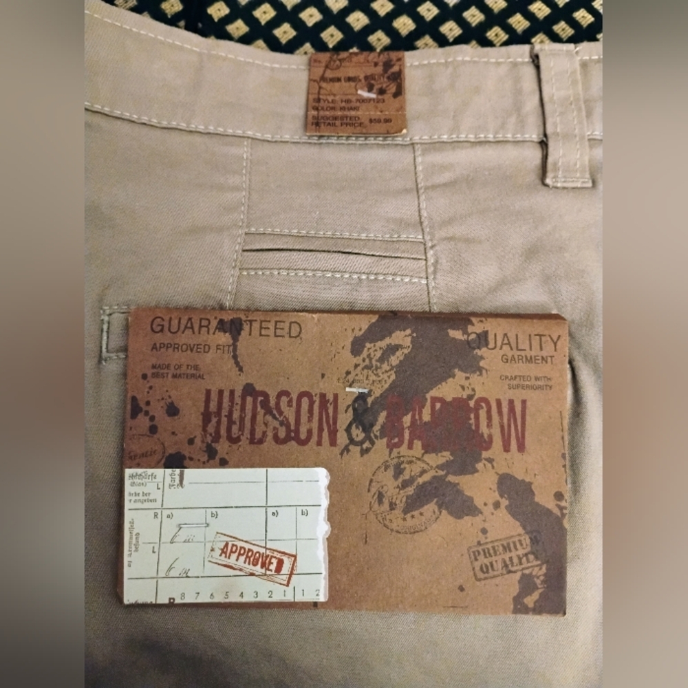 Hudson & Barrow Men's 32 Khaki Chino Shorts NWT - Picture 15 of 16
